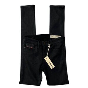 Diesel Women's RU807 Skinzee Super Slim Skinny Jeans Black $198 Size 25